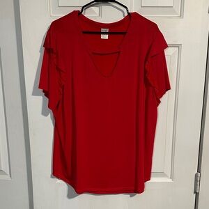 Terra & Sky 2x red women’s top MK